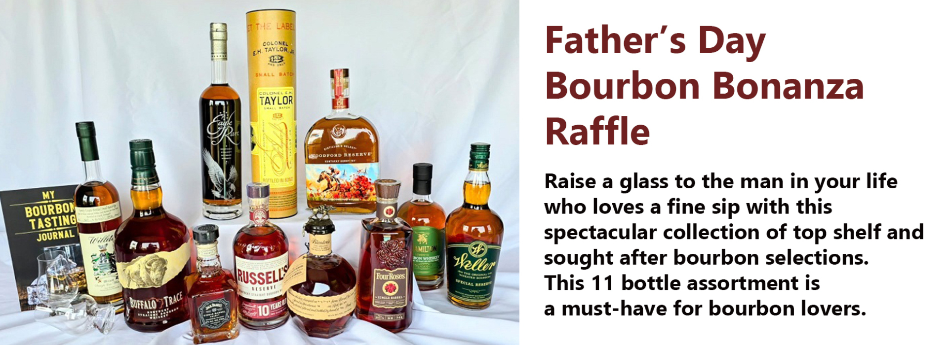 11 bottles of bourbon
